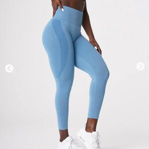 NVGTN sky blue contour seamless leggings